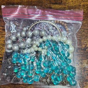 Mixed Jewelry Set with Blue and Silver Accents